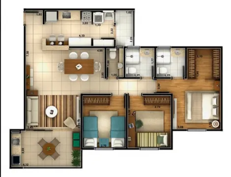 imagem 5 - Apartamento a venda com 3 quartos imagem 5 - Apartamento a venda com 3 quartos